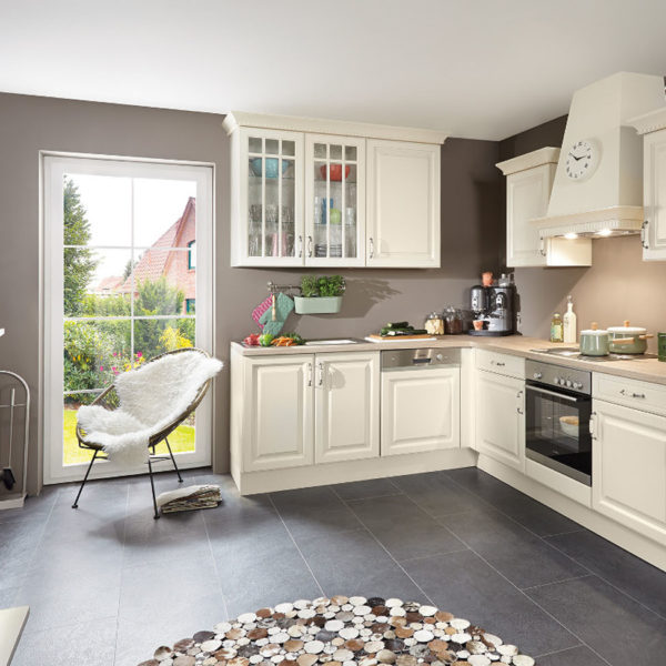 Nobilia Castello Classic German Kitchen in Washed Ivory