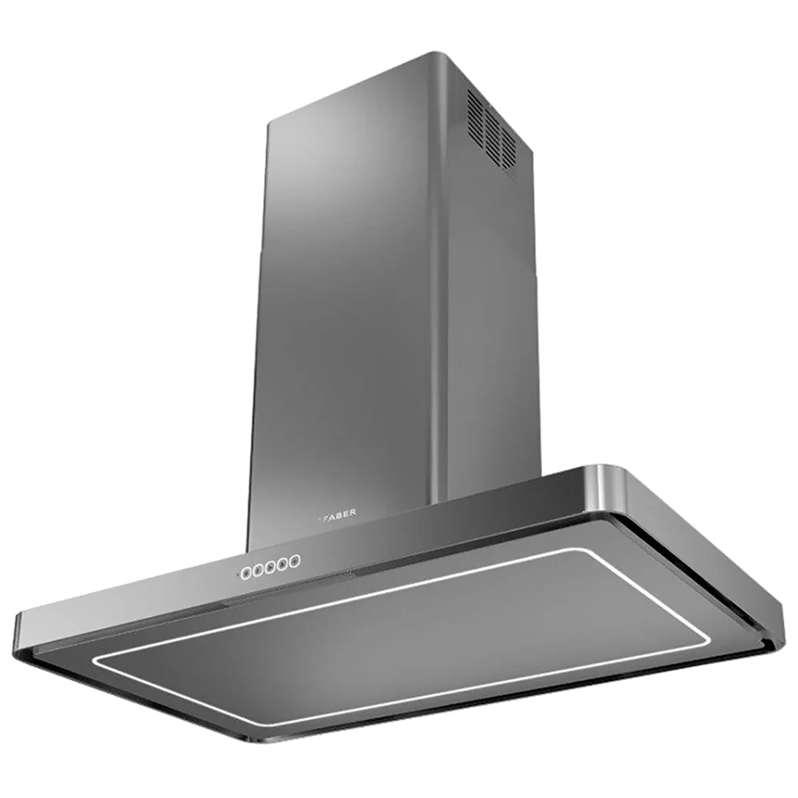 Faber T-LIGHT Isola Inox A100 EVO/2 island cooker hood – 100cm stainless steel