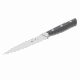 Virtuoso utility knife with 12 cm stainless steel blade and grey riveted handle, shown on a white background.