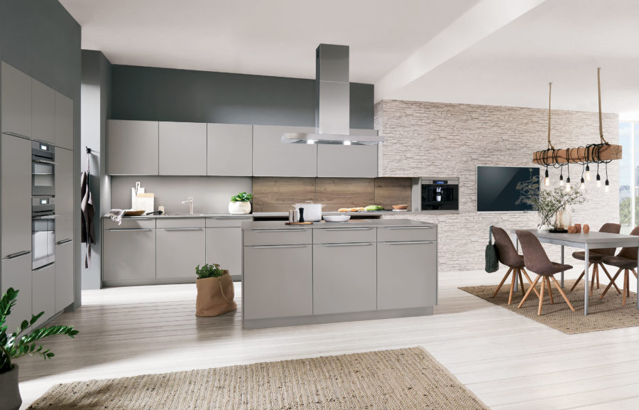 Modern Kitchen - Touch - Nobilia - in stone grey