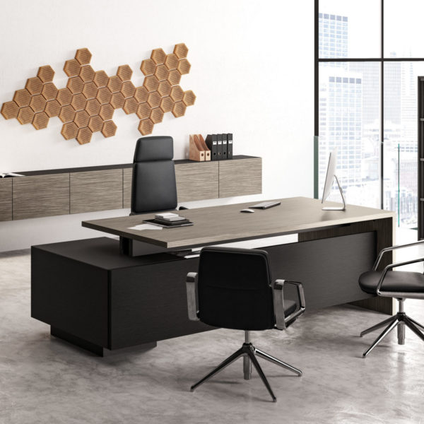 Las Mobili Jera awesome unique executive office desk, Orlandini design