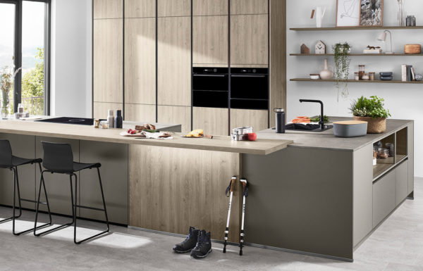 Nobilia Riva Kitchen - Modern handless style - Oak and Grey