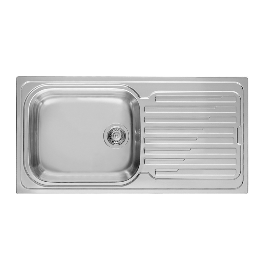 SKY480SCACDT - Overmount Sink Stainless Steel with drain board