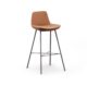 Stool with black metal legs