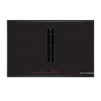 Bosch PXX875D67E cooktop extractor system Bosch PXX875D67E 80 cm venting induction hob with integrated ventilation and advanced cooking features