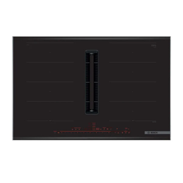 Bosch PXX875D67E 80 cm venting induction hob with integrated ventilation and advanced cooking features