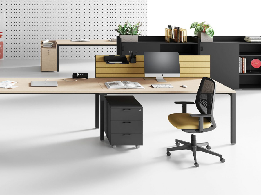 sleek, modern desks with adjustable features, designed for optimal functionality and quality performance in various work environments.