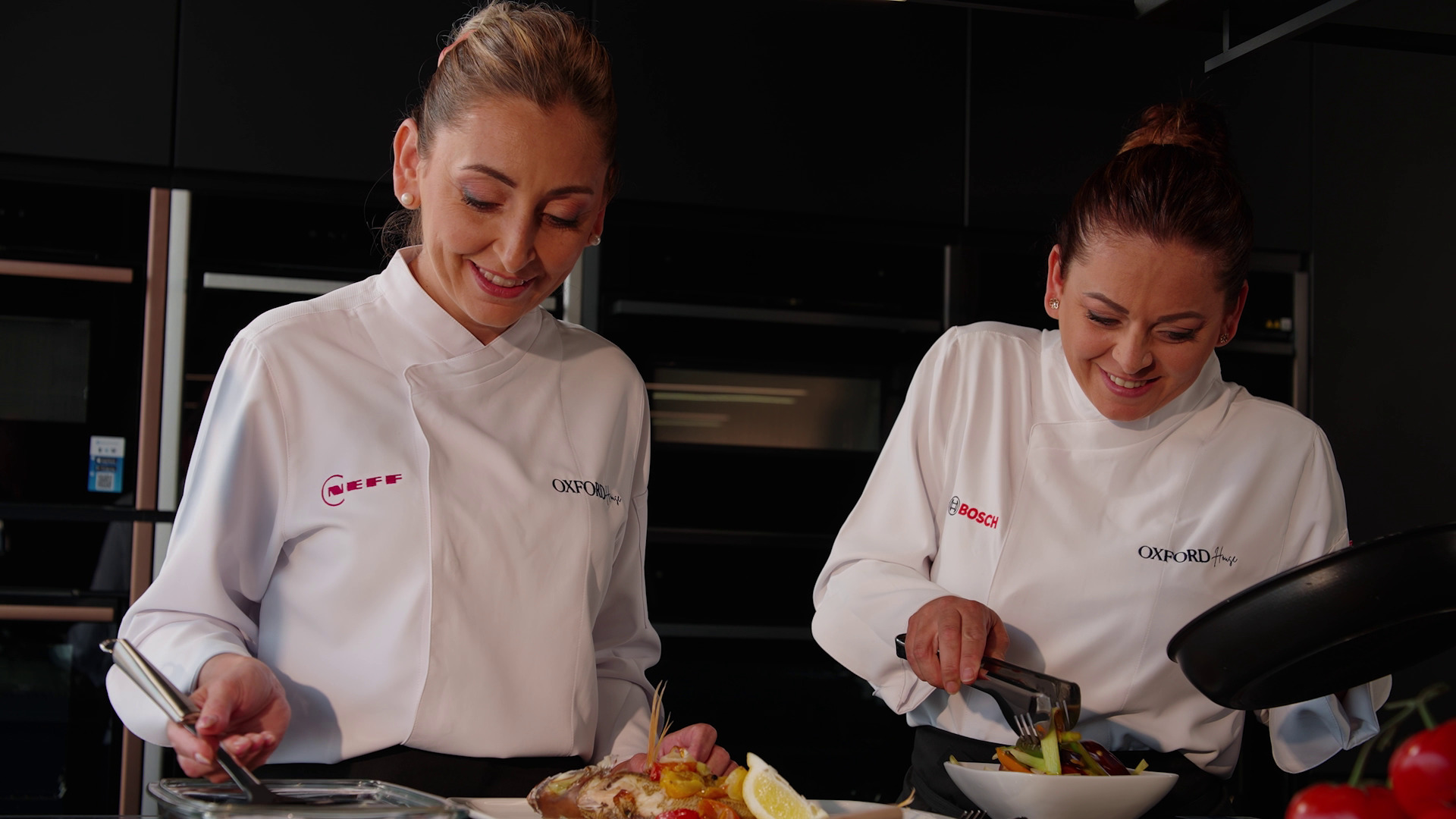 Preca Sisters cooking at Oxford House Live Kitchen