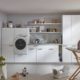 White laundry room furniture