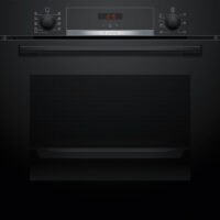 Bosch HBA534EB3 Series 4 built-in oven in black glass finish