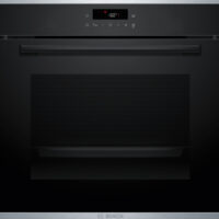 Bosch HQA272BB3 Built-in Oven | Steam Cooking & Self-Cleaning Features Bosch HQA272BB3 Built-in Oven featuring steam cooking, air fry, and pyrolytic self-cleaning functions in a sleek black design.