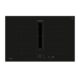Induction hob with integrated ventilation system to serve as a two in one appliance.