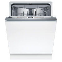 Fully-integrated 60 cm dishwasher with energy-efficient design, variable hinge, hygiene programs, and smart remote control functionality.