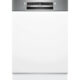 Semi-integrated 60 cm brushed steel dishwasher with flexible loading options, superior drying, and smart control features.