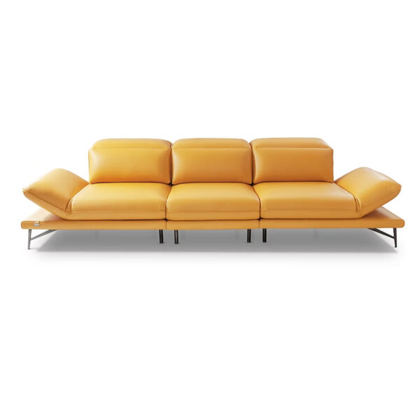 The Mallory Sofa by Rosso Divani features a modern, minimal design, available as a 3 or 4-seater or in a modular L-shaped corner setup.