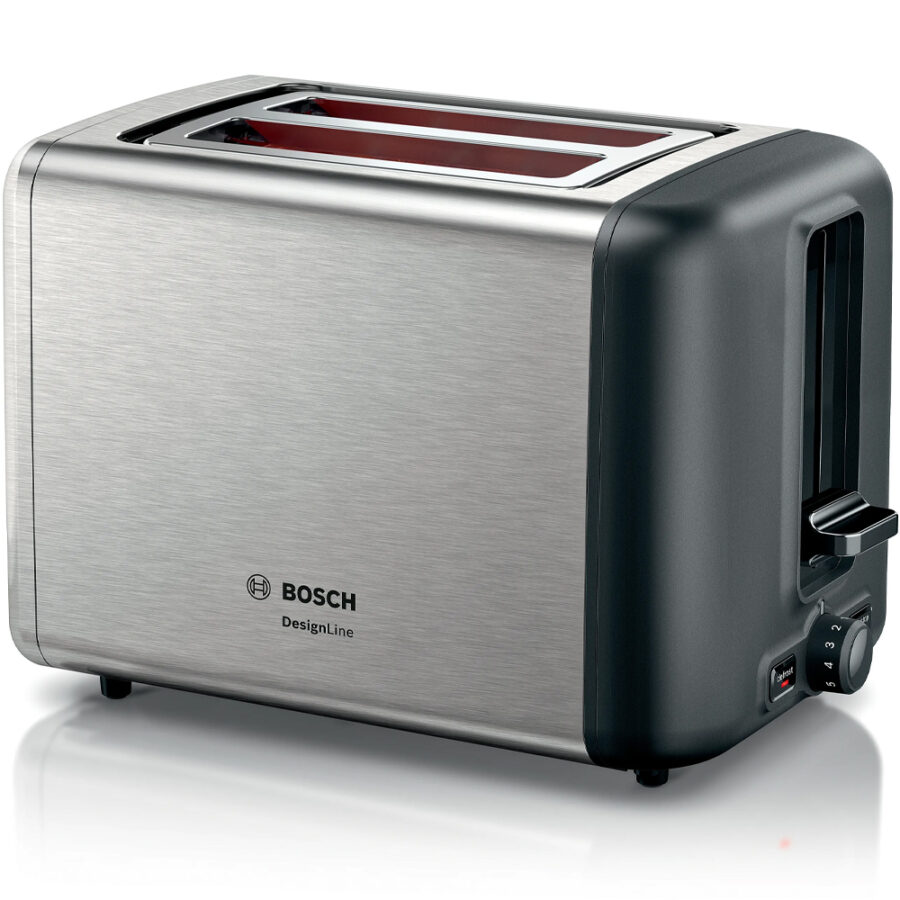 TAT3P420 stainless steel 2-slice toaster with wide slots and 7 browning levels.