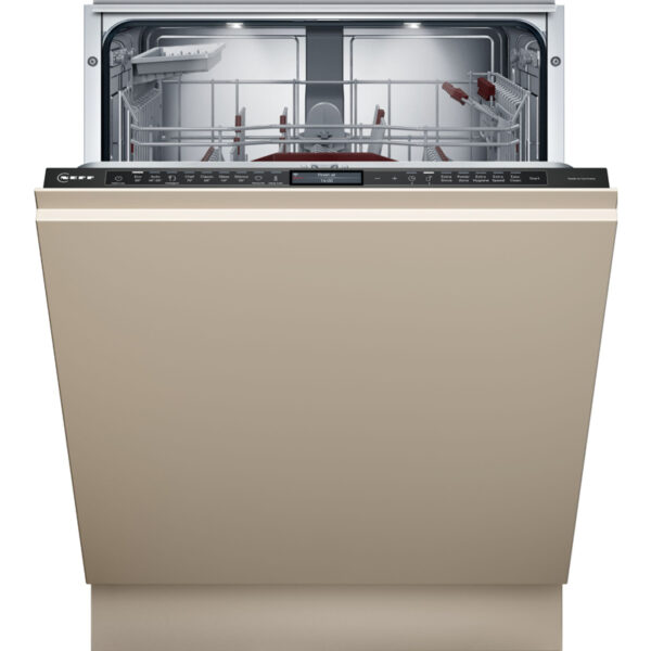NEFF S199ZB803E fully integrated dishwasher with variable hinge and Home Connect.