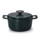 Brabantia Dutch Oven 24 cm in Pine Green with scratch-resistant enamel and cast iron body for reliable slow cooking.