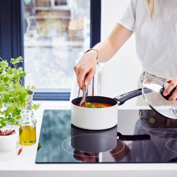 Brabantia 16 cm Non Stick Saucepan with recycled aluminium and ceramic coating ideal for fast everyday cooking
