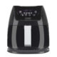 Air Fryer AF 255 frontal view with digital display switched on, sleek design on white background.