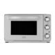CASO TO 26 Silver Oven, switched off, front view with clean silver finish, studio shot on white background.