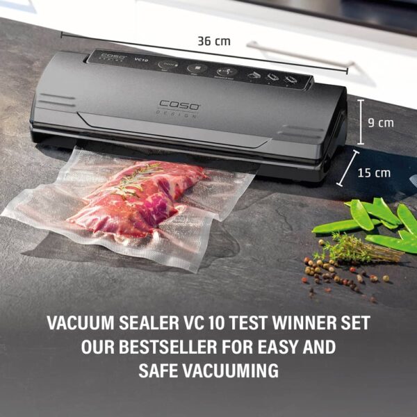CASO VC10 Special Edition – Compact Vacuum Sealer with 30 cm Sealing Width