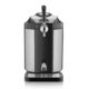 Frontal view of the Caso Beer Master Dispenser, countertop beer tap system with stainless steel finish