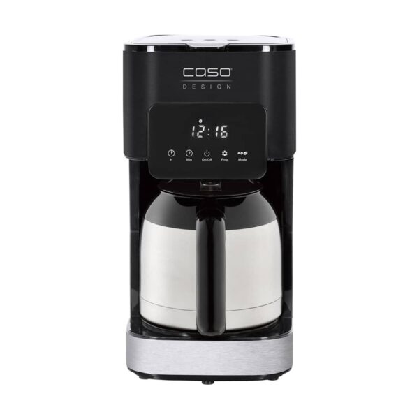CASO Coffee Taste & Style Thermo – insulated coffee machine with 10-cup capacity, timer, aroma function, and compact footprint