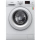 Front view of Sangiorgio SLIM-FS712D 7 kg slim washing machine on white background with Italian flag and 'Made in Italy' label