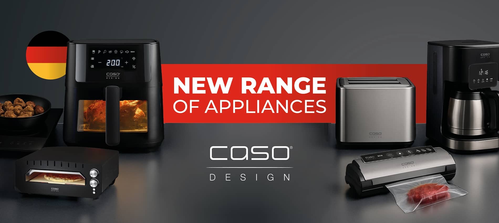 Banner with Caso Small Home Appliances