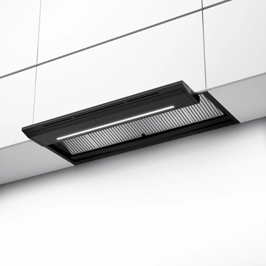 Black Built-in kitchen hood specifically for condensation