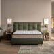 Dorelan mattress on green bed