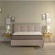 Dorelan Spring Mattress on taupe bed
