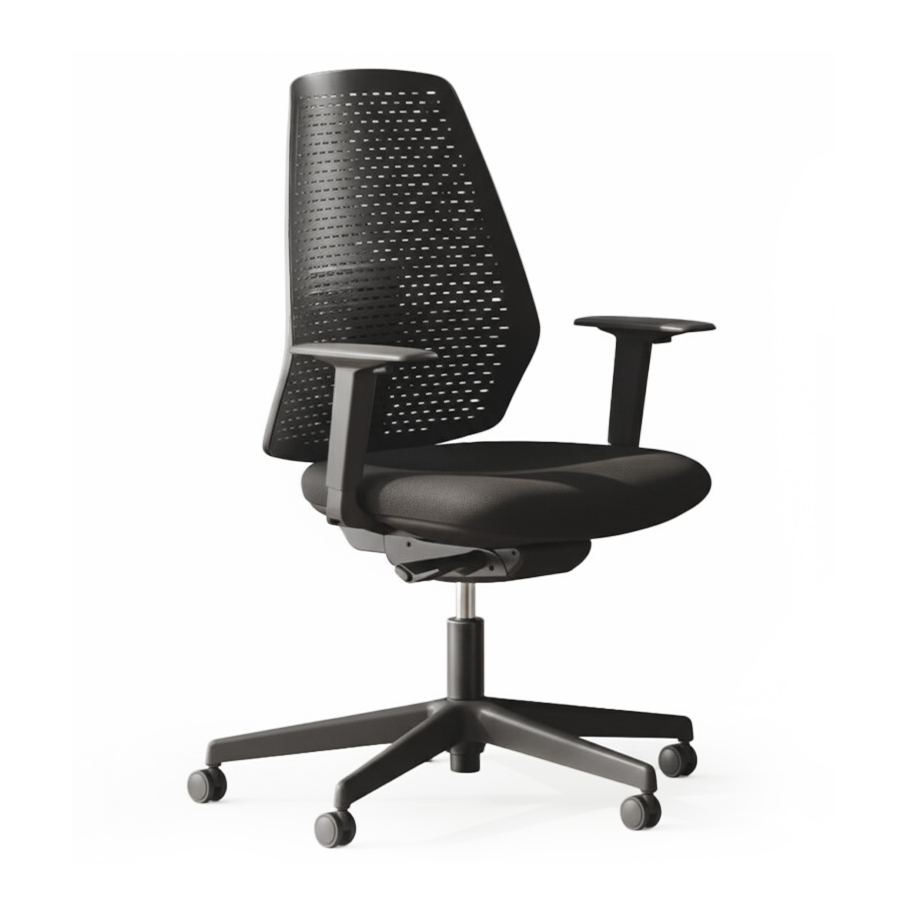 Ergonomic chair with star base