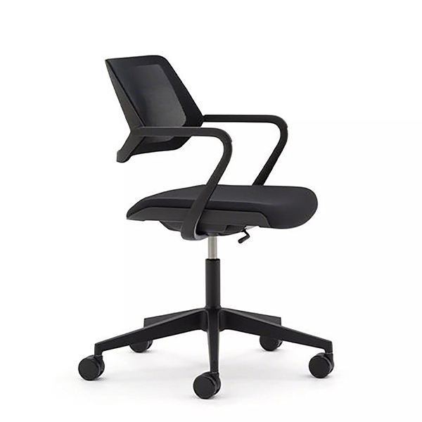 Black chair on wheels