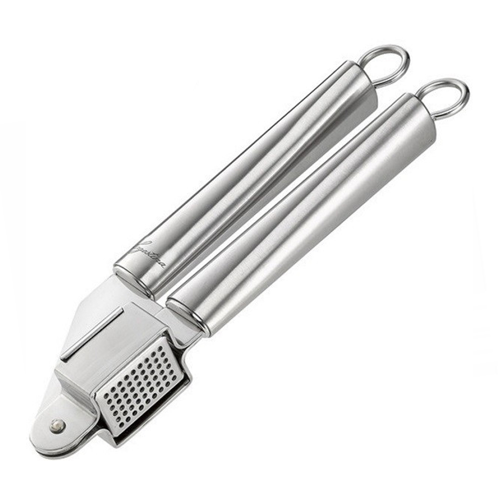 Lagostina stainless steel garlic press ergonomic kitchen tool