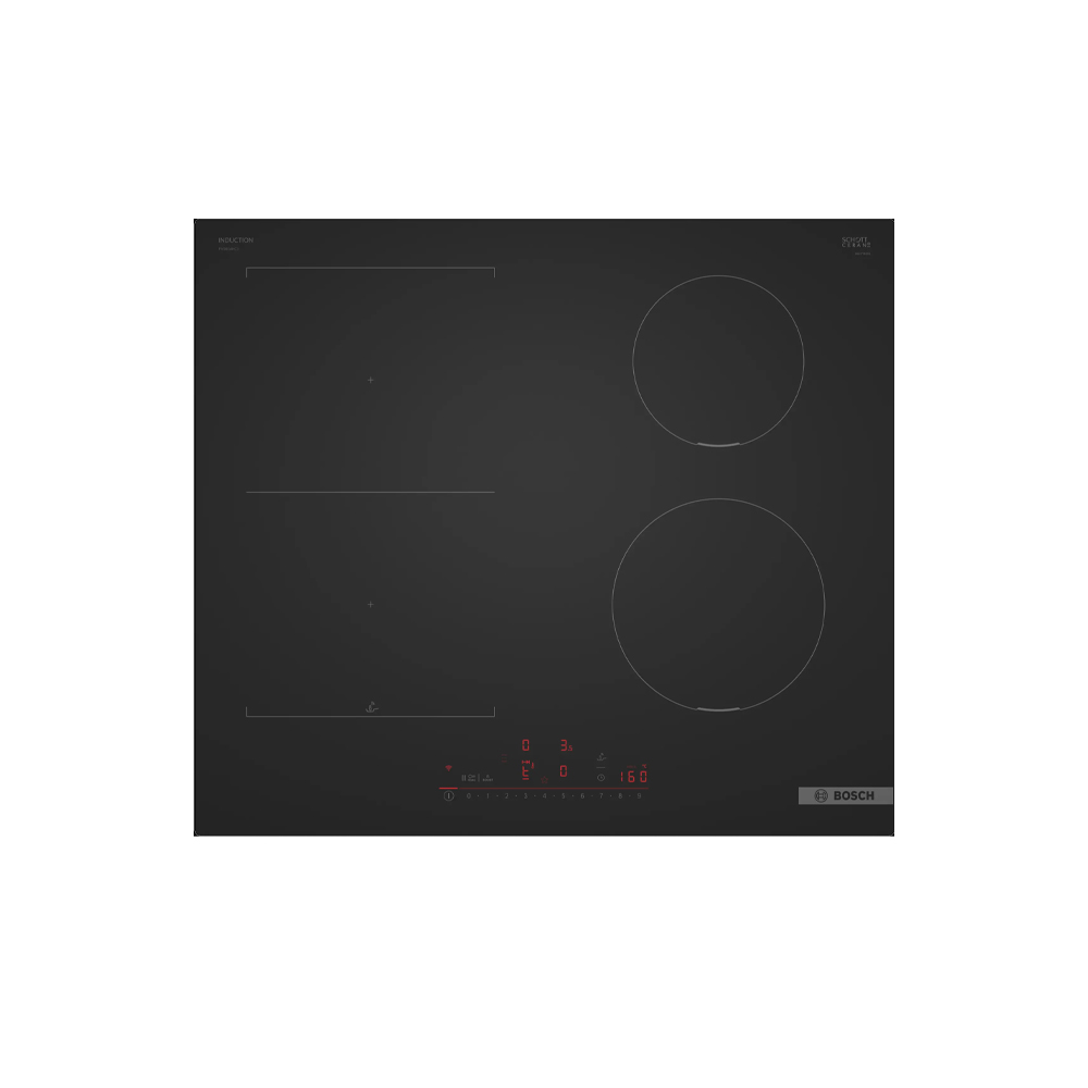 PVS61AHC1E induction hob black ceramic glass 60cm design