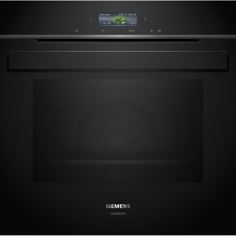 Siemens HB934GAB1 built-in oven delivers even cooking, TFT control, Home Connect smart features and easy pyrolytic cleaning.